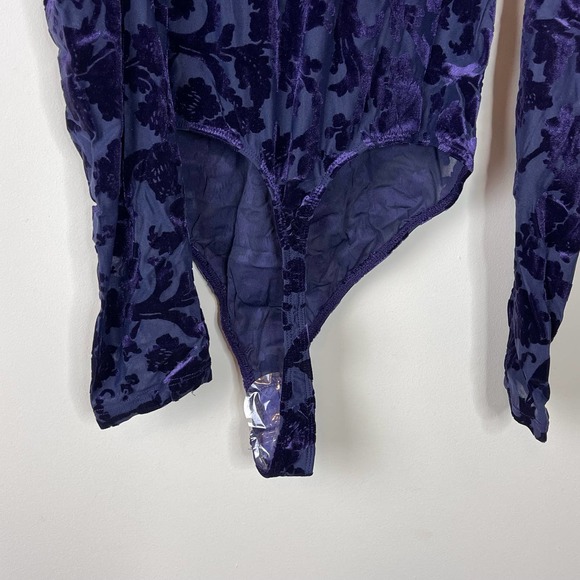 Free People Purple Deep Sea Combo Magic Hour Bodysuit NWT Size Small - Picture 7 of 9